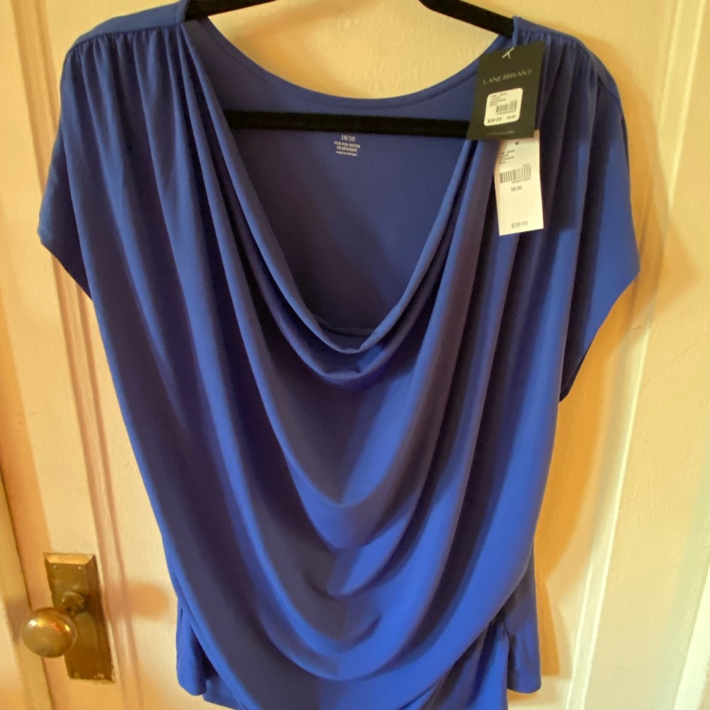 Lane Bryant shawl neck top